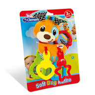 SOFT DOG RATTLE