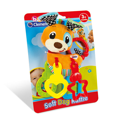 SOFT DOG RATTLE