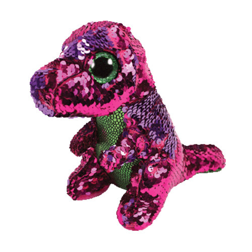 TY STOMPY BIG - DINOSAURO FUCSIA FLIPPABLES