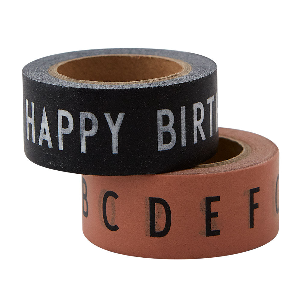 ABC TAPE GREY HAPPY BIRTHDAY - DESIGN LETTERS