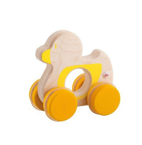 PAPERA GIALLA CON RUOTE