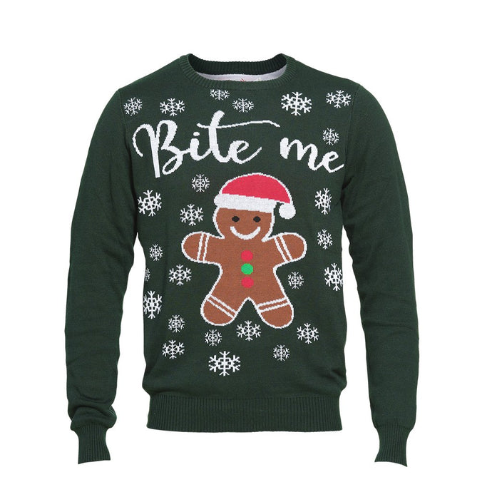 CHRISTMAS JUMPER BITE ME - MAGLIONE NATALE