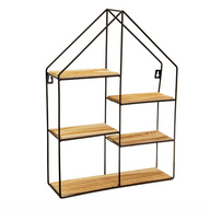 Riordina e arreda la tua casa con questo mobiletto in legno e metallo.  Dimensioni: L35 x W10 x H48 cm