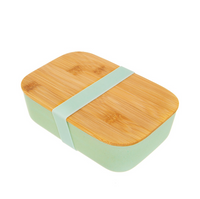 MINT GREEN BAMBOO LUNCH BOX