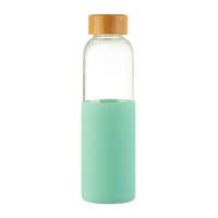 MINT GREEN SILICONE CLEEVE WATER BOTTLE