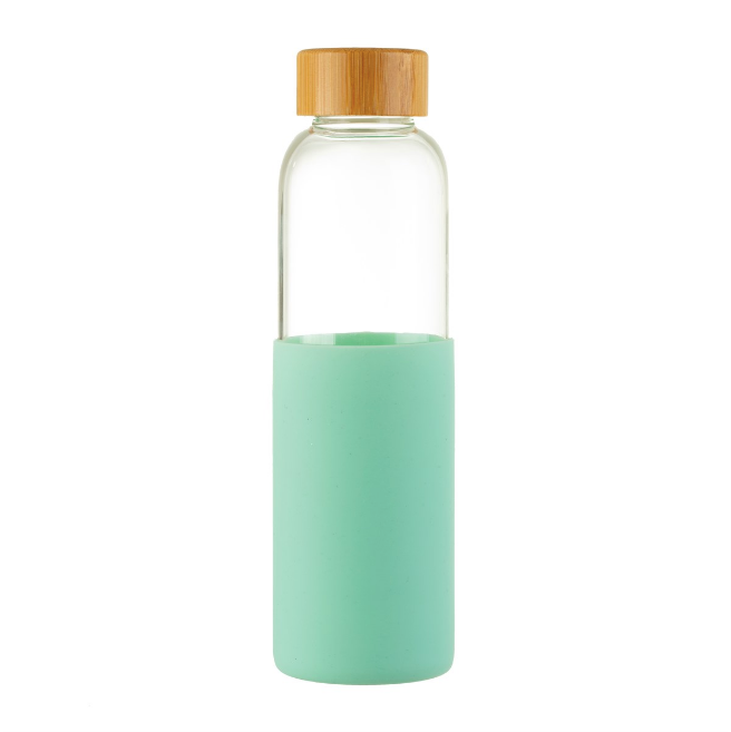 MINT GREEN SILICONE CLEEVE WATER BOTTLE