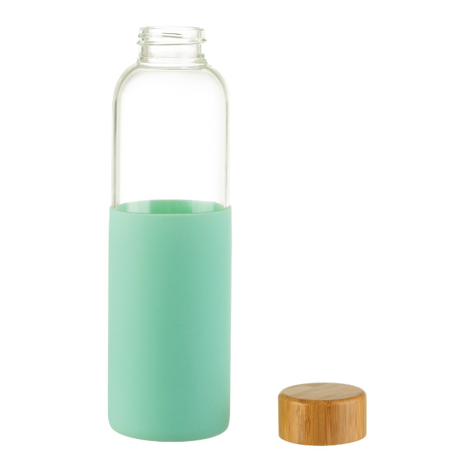 MINT GREEN SILICONE CLEEVE WATER BOTTLE
