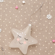 SWEET DREAMS SPECKLED STAR SHAPED BAUBLE