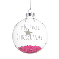 BABY BOY FIRST CHRISTMAS BAUBLE