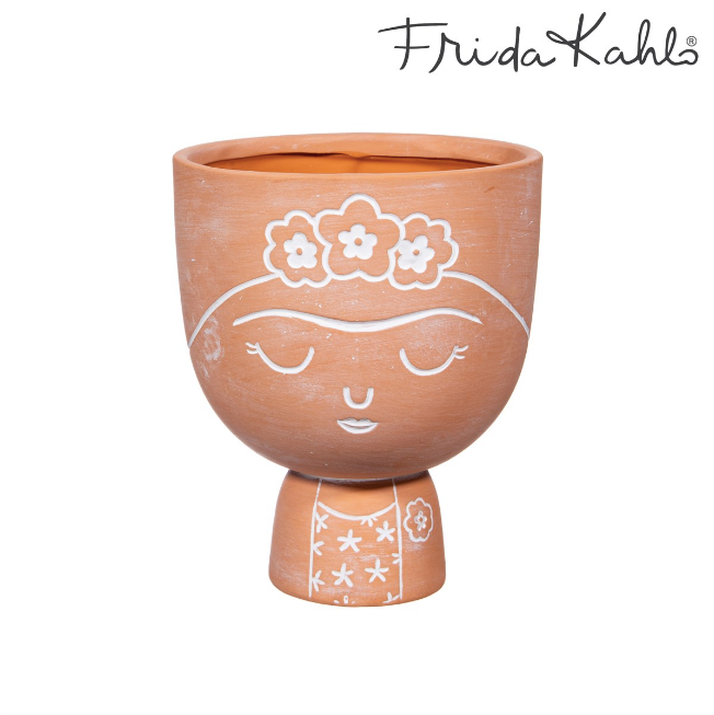 FRIDA kahlo TERRACOTTA LARGE PLANTER
