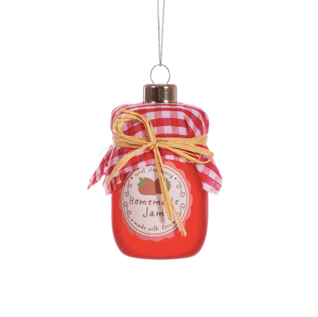 STRAWBERRY JAM SHAPED BAUBLE