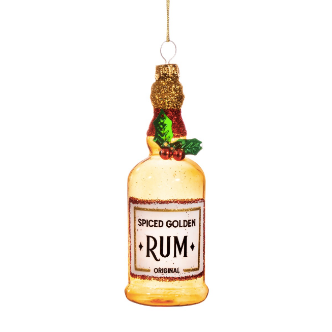 SPICED GOLDEN RUM SHAPED BAUBLE