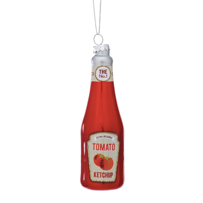 KETCHUP BOTTLE SHAPED BAUBLE