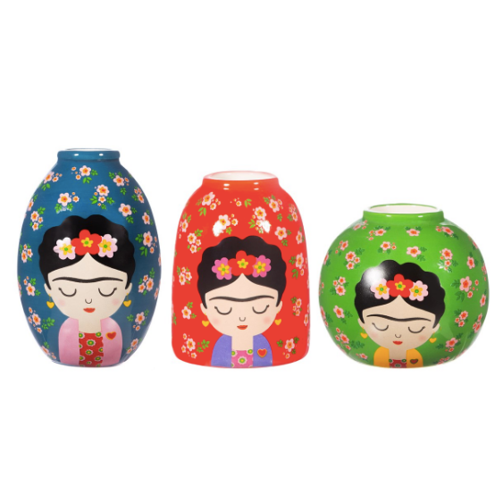 VIVA LA FRIDA VASES - SET OF 3