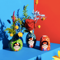 VIVA LA FRIDA VASES - SET OF 3