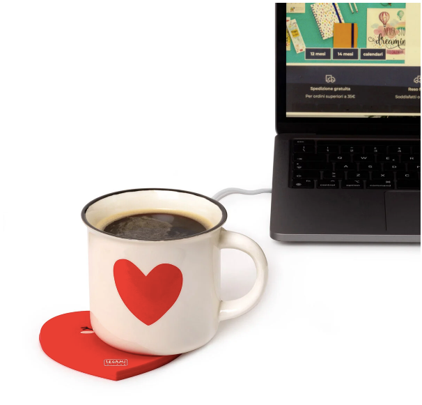 scalda tazza usb - warm it up kitty cuore