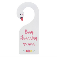 BUSY SWANNING AROUND - DECORAZIONE PORTA CIGNO LDW179