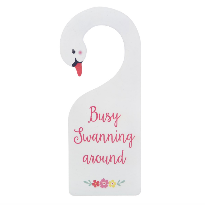 BUSY SWANNING AROUND - DECORAZIONE PORTA CIGNO