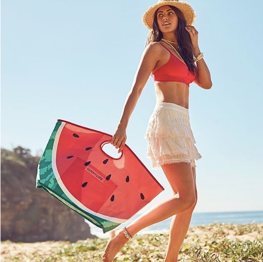 BORSA SPIAGGIA ANGURIA - CARRYALL BEACH BAG WATERMELON