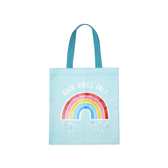 BORSA IN COTONE ARCOBALENO - TOTE BAG RAIMBOW